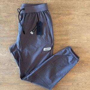 Legends Pants Mens Sz M Grey Luka Jogger-Lightweight Tapered Elastic Waist NWT